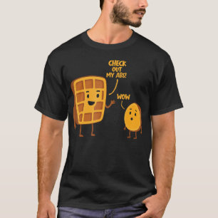 Funny Waffle Themed For Waffle Lover Waffle Wednes T-Shirt