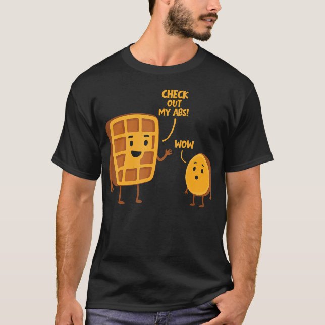 Funny Waffle Themed For Waffle Lover Waffle Wednes T-Shirt (Front)