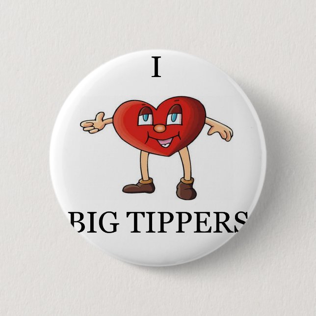 funny waitress joke 2 inch round button (Front)