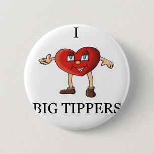 funny waitress joke 2 inch round button