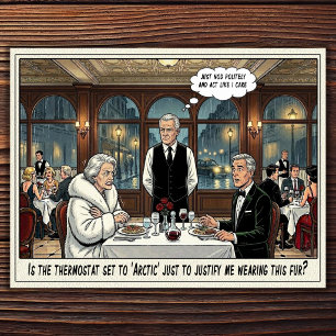 Funny Waitress Life Restaurant Humour  Postcard
