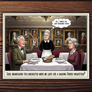 Funny Waitress Life Restaurant Humour  Postcard