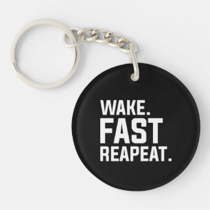 Funny Wake Fast Repeat Graphisme Sarcastique