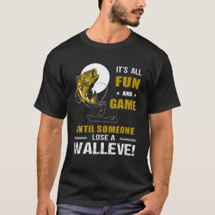 Funny Walleye Men Dad Fishing T-Shirt