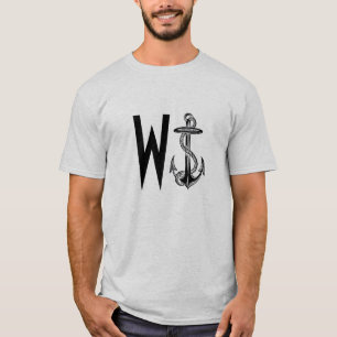 Funny "Wanker" English Slang Rebus T-Shirt