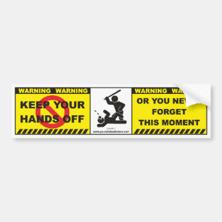 Funny Warning Bumper Sticker Decal Label A7