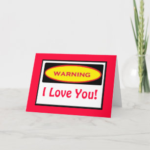 Funny Warning Collecting Card