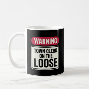 Funny Warning Shop Keeper On The Loose Humor Coffee Mug