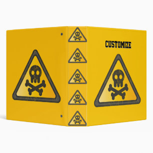 Funny Warning Sign Thunder_Cove Binder