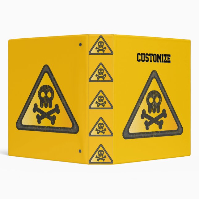 Funny Warning Sign Thunder_Cove Binder (Background)