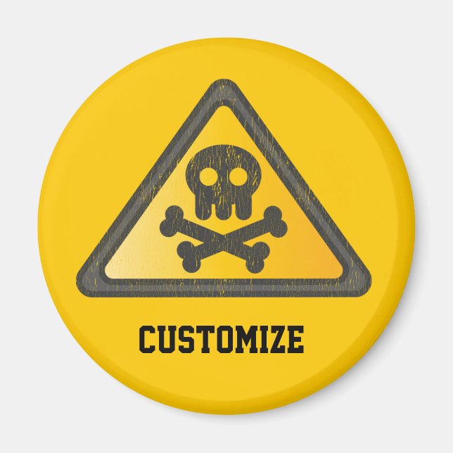 Funny Warning SignThunder_Cove Magnet (Front)