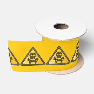 Funny Warning SignThunder_Cove Satin Ribbon