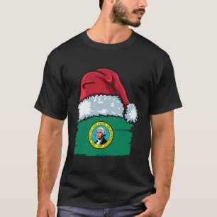 Funny Washington Celebrates Christmas With Xmas Ha T-Shirt