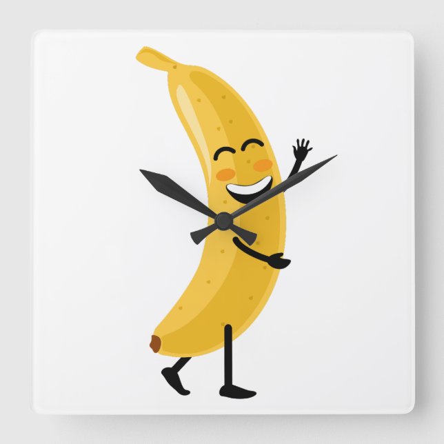 Funny watch square wall clock (Front)