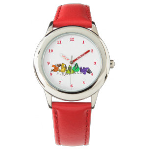 Funny Watch with Colourful Birds
