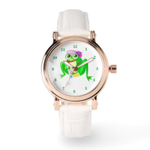Funny Watch with Happy Party Frog