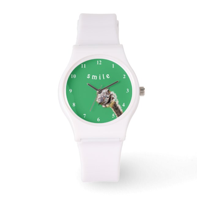 Funny Watch with Playful Ostrich - Smile (Front)
