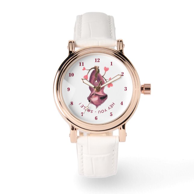 Funny Watch with Playful Sloth - Smile (Front)