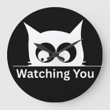 Funny Watching You Cat Cute Minimal