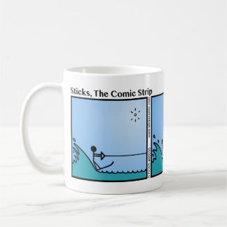 Funny Water Skiing Stickman Mug - 035