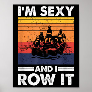 Funny Water Sports Whitewater Rafting  Poster