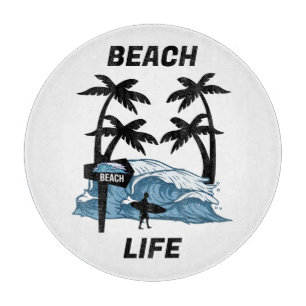 Funny Water Wave Cutting Board