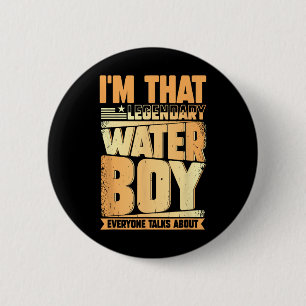 Funny Waterboy Football Team Manager Hydration Spe 2 Inch Round Button