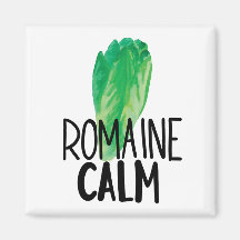 Funny Watercolor Lettuce Manget