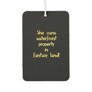 Funny Waterfront Property Joke Air Freshener