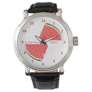 Funny Watermelon Watch with Custom Text