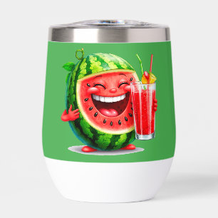🍉 Funny Watermelon Wine Tumbler Cute Gift Style ✨