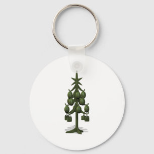 Funny Watermelons Christmas Tree Keychain
