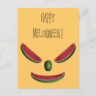 Funny Watermelons Emoticon Postcard