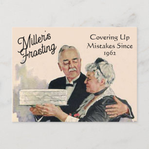 Funny Way to Cover Mistakes Frosting Personalized Postcard