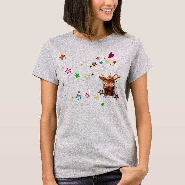 Funny We Don't Talk Without Brew No No No Coffee T-Shirt (Front)