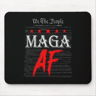Funny We The People Mega Af Us Flag We The People  Mouse Pad