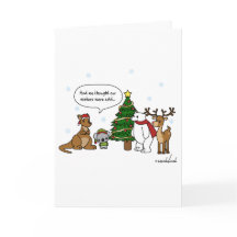 Funny We Thought Our Winter's Cold Christmas Card
