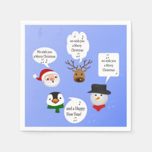 Funny We Wish You a Merry Christmas Napkin