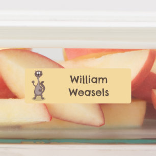 Funny weasel cartoon personalized