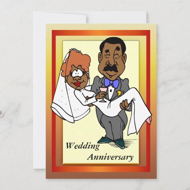 Funny Wedding Anniversary Invitation (Front)