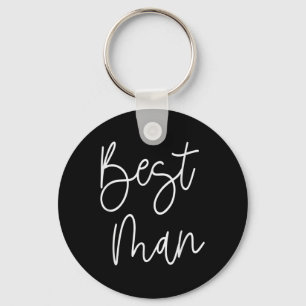 Funny Wedding Bridal Party Groomsmen Best Man Keychain