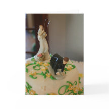 Funny wedding card fishing bride catching groom
