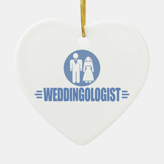 Funny Wedding Ceramic Ornament (Front)