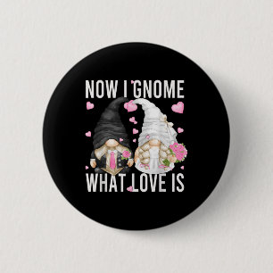 Funny Wedding Gnome Couple Pun Love Saying For Gro 2 Inch Round Button