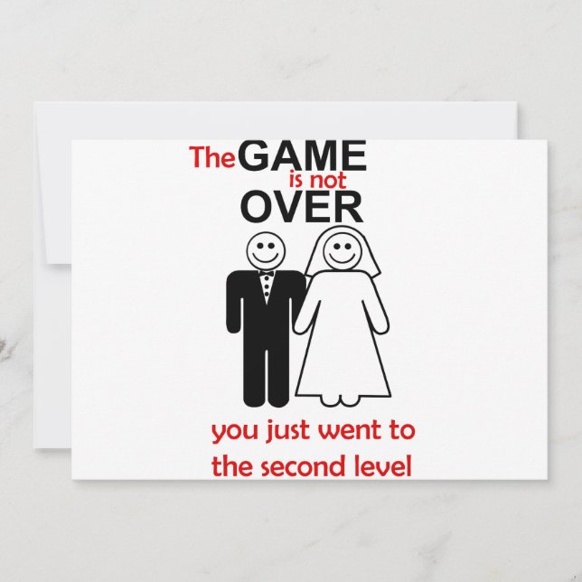 Funny wedding invitation (Front)