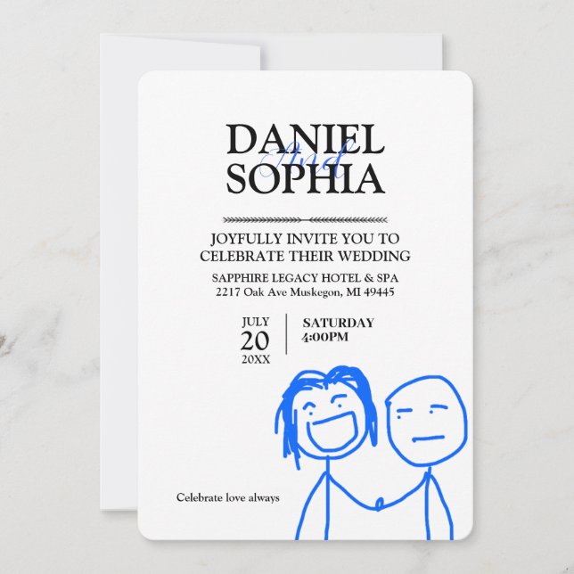 Funny Wedding Invitation Designs  (Front)