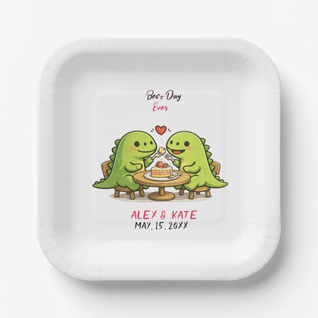 Funny Wedding  Paper Plate (Front)