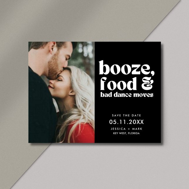 Funny Wedding Photo Save the Date Announcement Postcard (Funny Wedding Photo Save the Date Postcards)