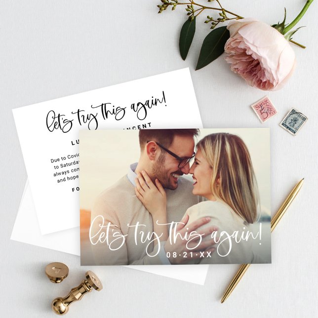Funny Wedding Postponement Lets Try This Again Save The Date (Creator Uploaded)