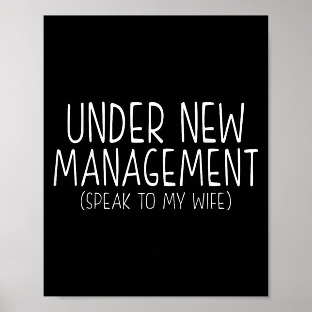 Funny Wedding Saying New Husband Humor Quote, Newl Poster (Front)